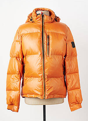Doudoune manches longues a capuche orange DAYTONA homme