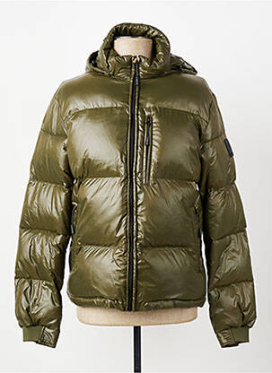 Doudoune poches a capuche vert DAYTONA homme