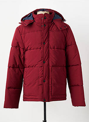 Doudoune poches a capuche rouge DAYTONA homme
