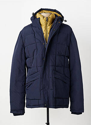 Doudoune manches longues a capuche bleu DAYTONA homme