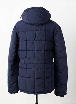 Doudoune manches longues a capuche bleu DAYTONA homme