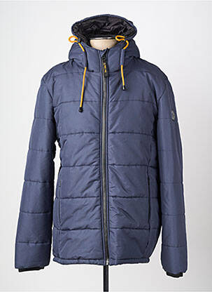 Doudoune manches longues a capuche bleu DAYTONA homme