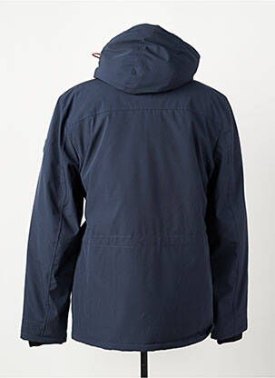 Doudoune manches longues a capuche bleu DAYTONA homme