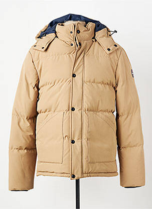 Doudoune poches a capuche marron DAYTONA homme