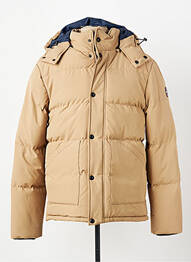 Doudoune manches longues a capuche marron DAYTONA homme