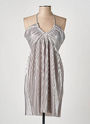 Robe courte sans manche sans manche argent THE LOVER'S LOVER femme