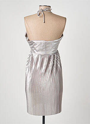 Robe courte sans manche sans manche argent THE LOVER'S LOVER femme