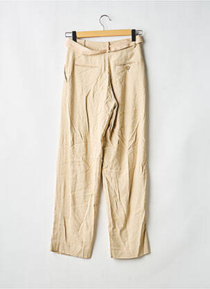 Pantalon droit stretch taille normale beige SESSUN femme