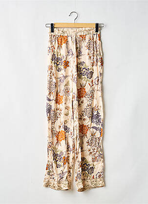 Pantalon large taille normale taille normale beige OPULLENCE femme