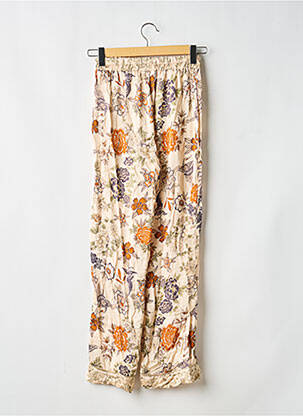 Pantalon large taille normale taille normale beige OPULLENCE femme