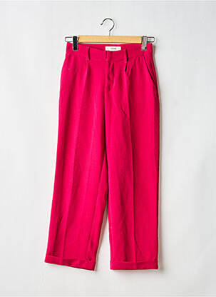 Pantalon large tissage popeline taille normale rose MKT STUDIO femme