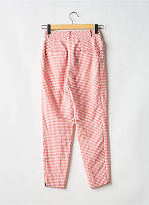 Pantalon droit stretch taille normale rouge ZARA femme