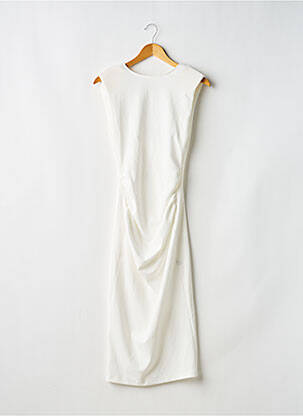 Robe mi-longue sans manche sans manche blanc ZARA femme