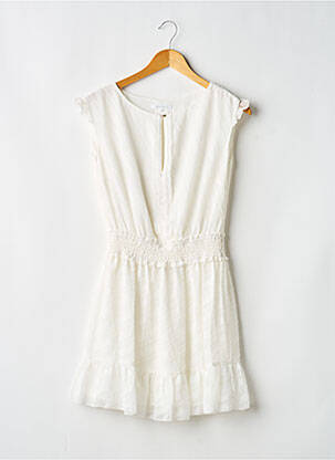 Robe courte manches courtes manches courtes blanc PATRIZIA PEPE femme