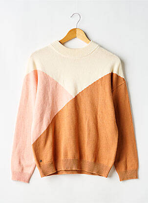 Pull coupe droite manches longues beige ROXY femme