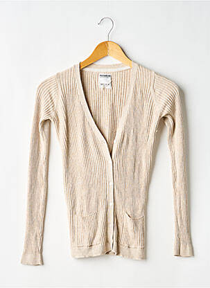 Gilet manches longues stretch beige PULL AND BEAR femme