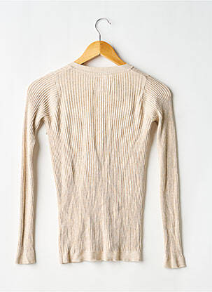 Gilet manches longues stretch beige PULL AND BEAR femme