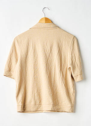T-shirt coupe droite manches courtes marron OYSHO femme