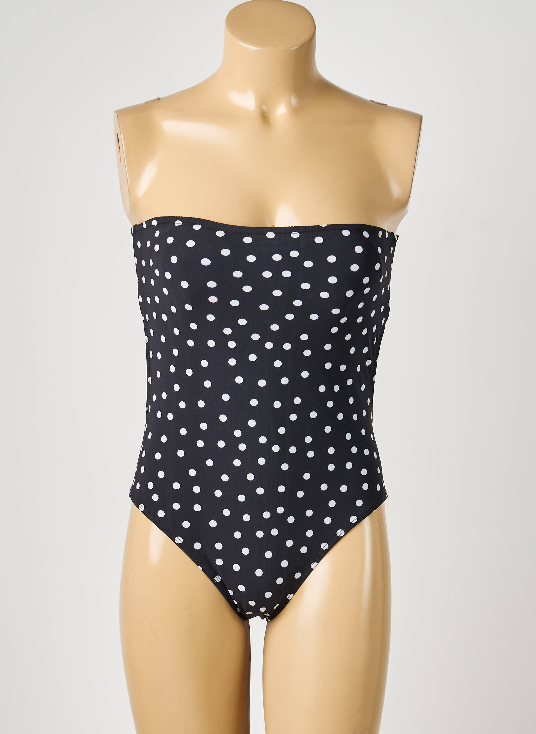 Maillot de bain 1 pièce haut bandeau haut bandeau noir ZARA femme