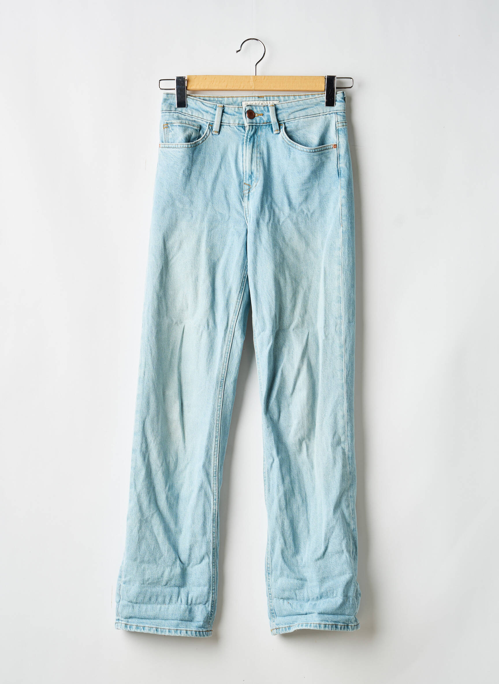 Jeans coupe droite stretch taille normale bleu SALSA femme