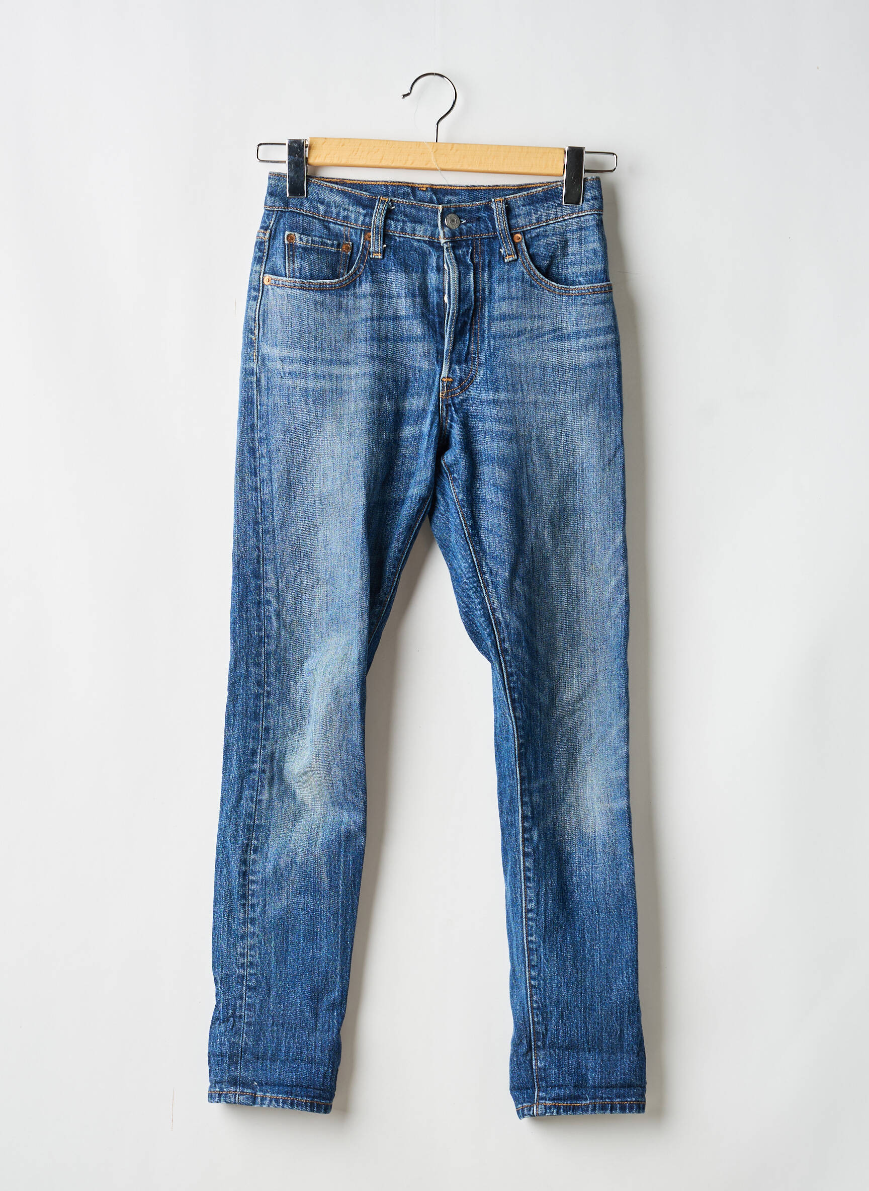 Jeans coupe slim stretch taille normale bleu LEVI'S femme