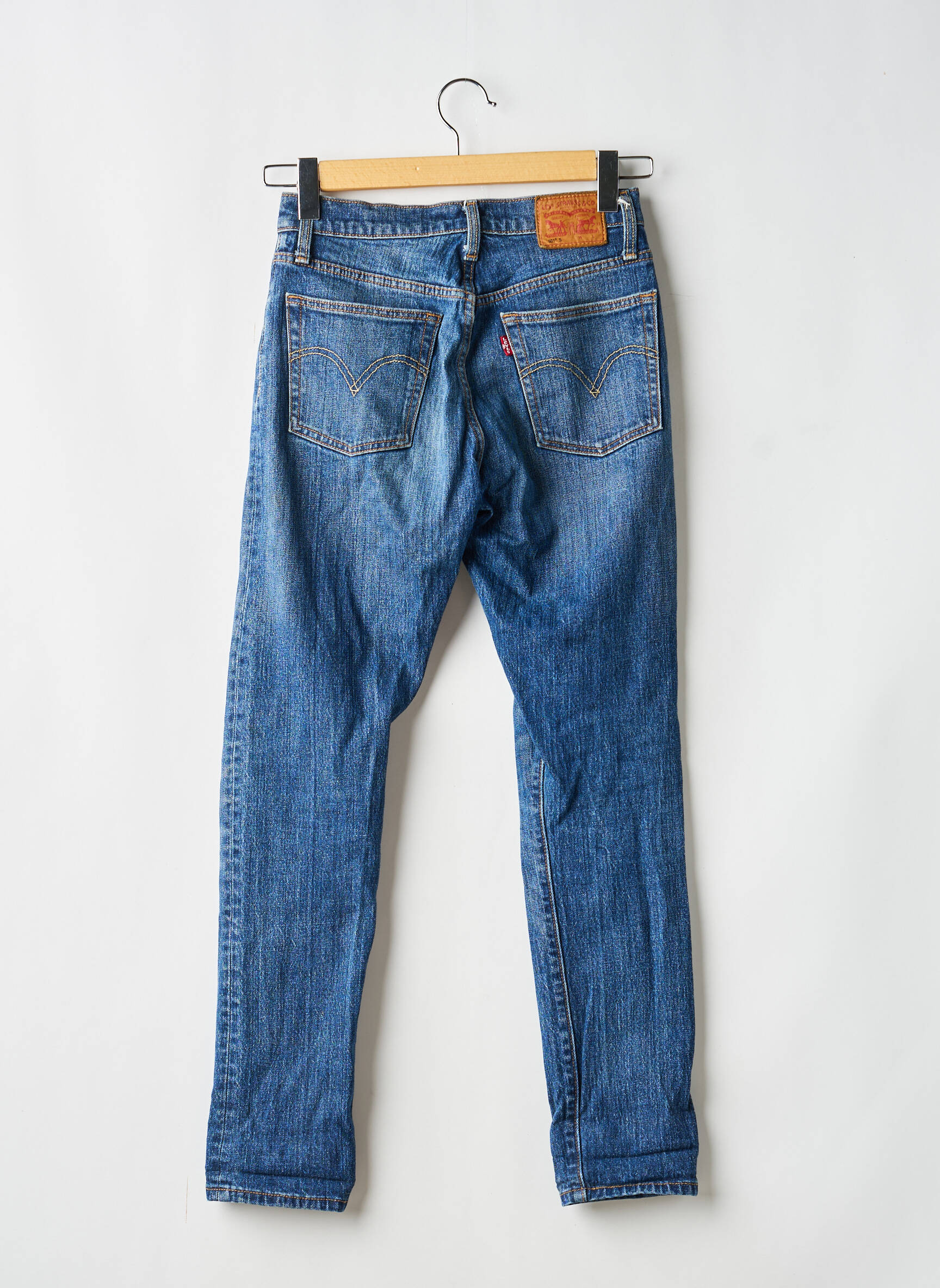 Jeans coupe slim stretch taille normale bleu LEVI'S femme