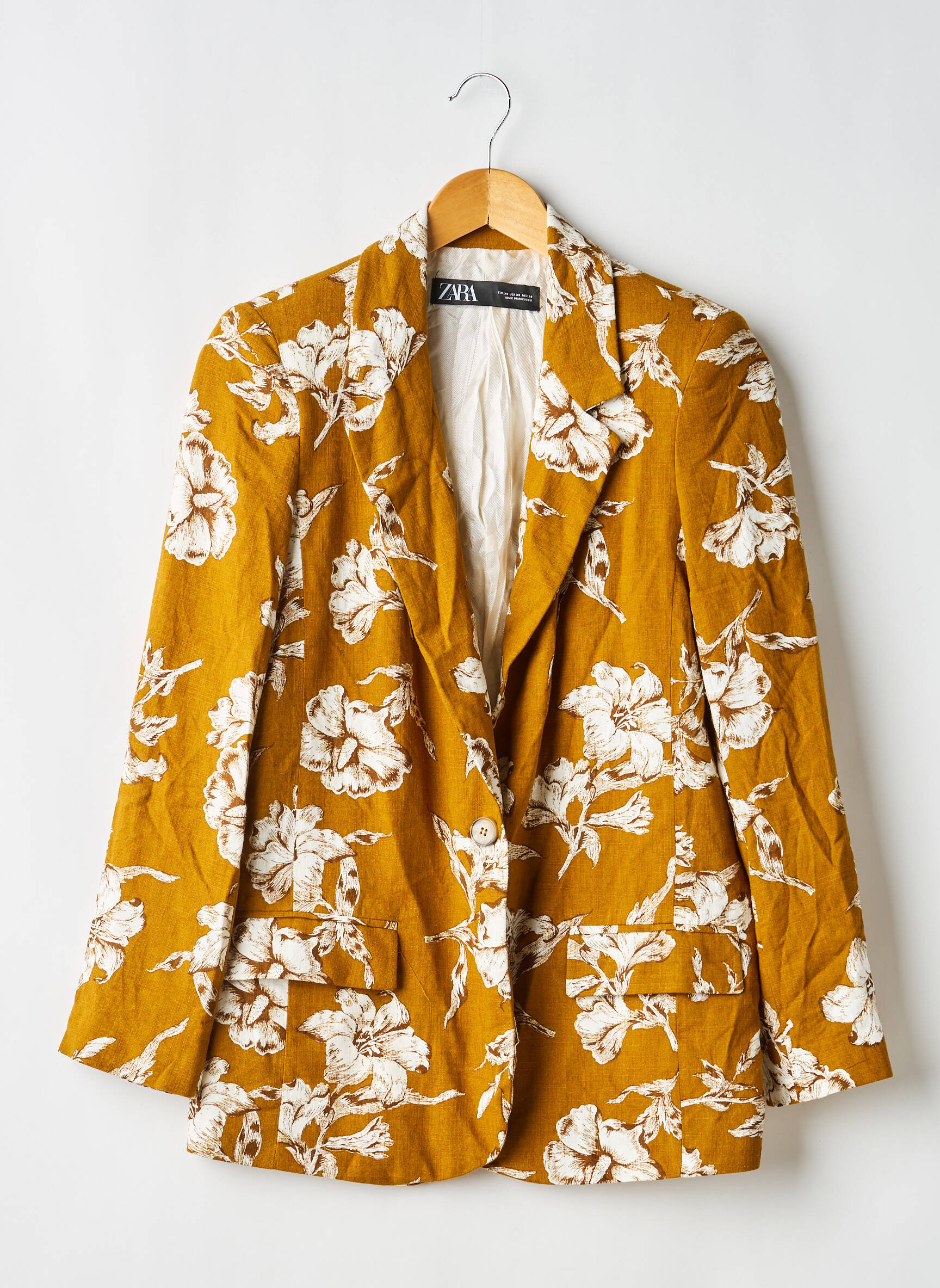 Blazer poignets boutonnés vert H&M femme