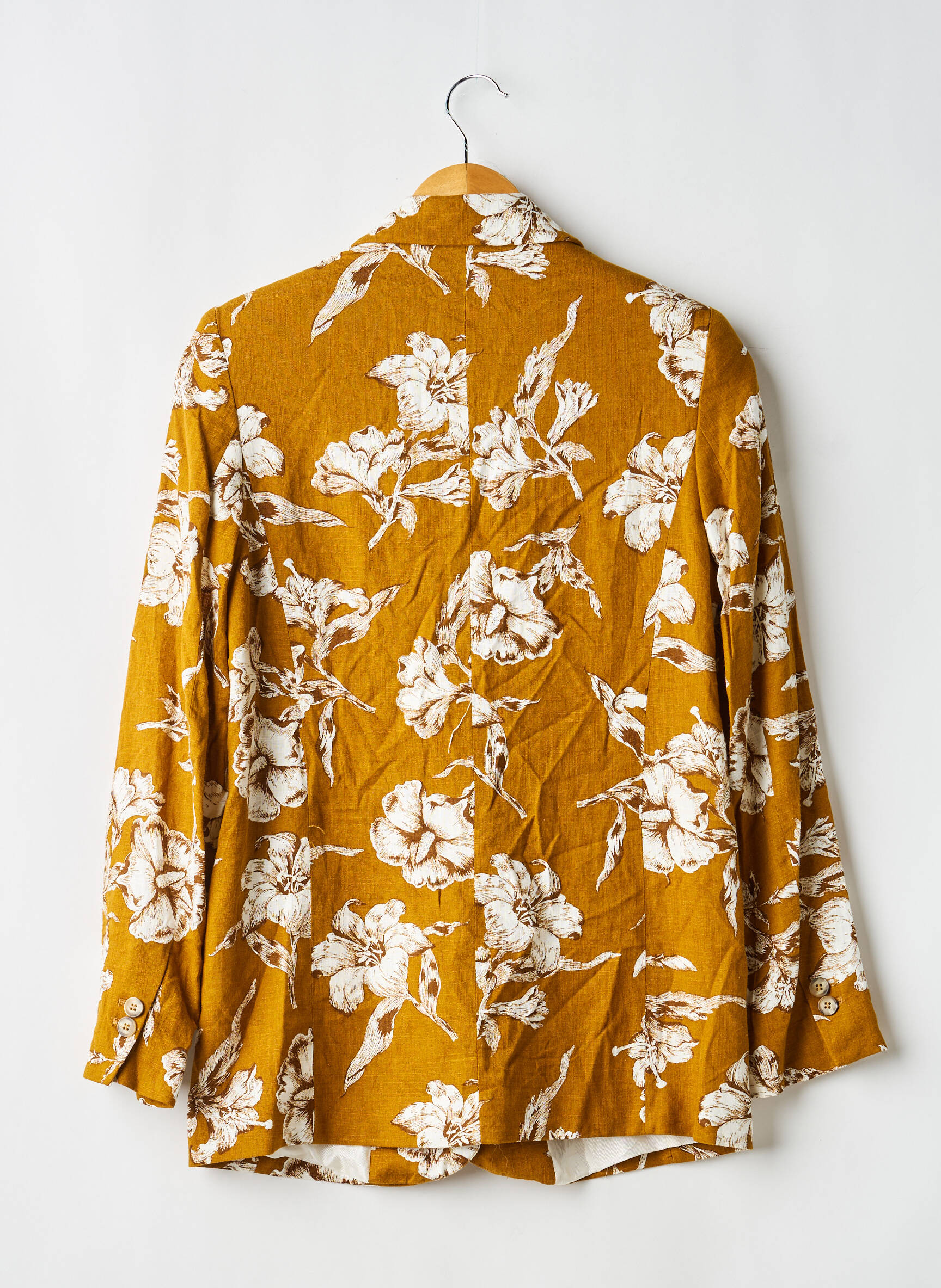 Blazer poignets boutonnés vert H&M femme