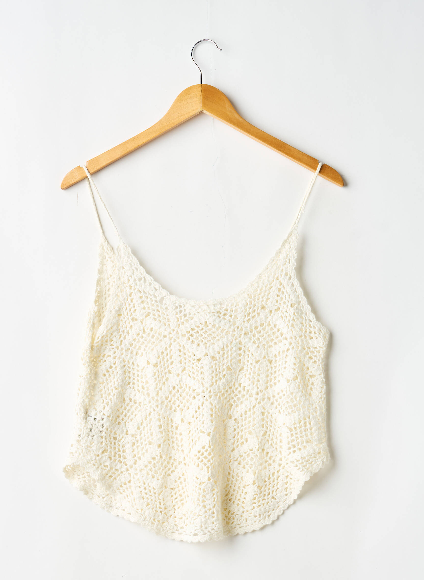 Top fines bretelles fines bretelles blanc FOREVER 21 femme