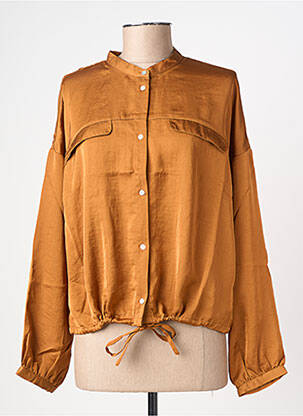 Chemisier coupe droite manches longues marron VERO MODA femme