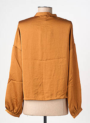 Chemisier coupe droite manches longues marron VERO MODA femme
