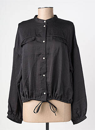 Chemisier coupe droite manches longues noir VERO MODA femme