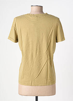 T-shirt sérigraphie floquée manches courtes vert VERO MODA femme