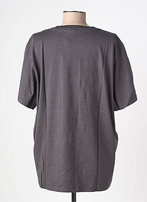 T-shirt sérigraphie floquée manches courtes gris VERO MODA femme