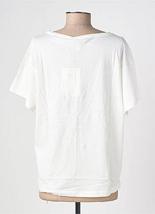 T-shirt sérigraphie floquée manches courtes blanc VERO MODA femme