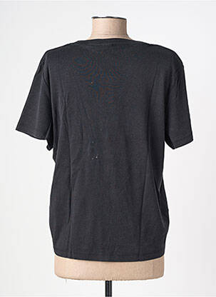T-shirt sérigraphie floquée manches courtes noir VERO MODA femme