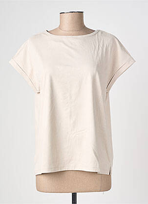 Top stretch manches courtes beige STREET ONE femme