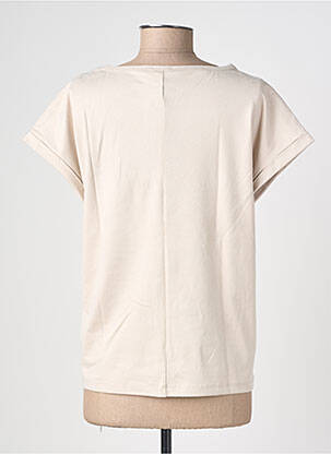 Top stretch manches courtes beige STREET ONE femme