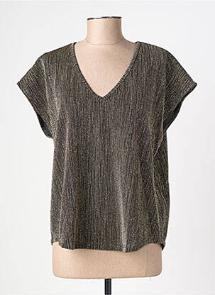 Top stretch manches courtes noir VERO MODA femme