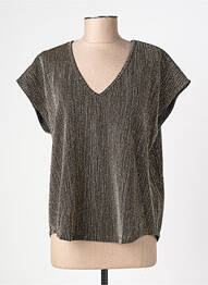 Top stretch manches courtes noir VERO MODA femme
