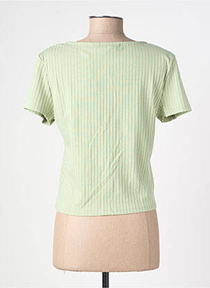 Top stretch manches courtes vert VERO MODA femme