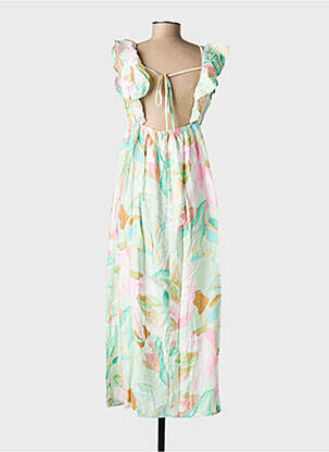 Robe longue imprimé fleurs sans manche vert VERO MODA femme