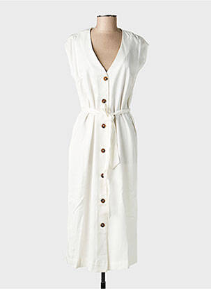 Robe mi-longue sans manche sans manche beige B.YOUNG femme