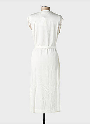 Robe mi-longue sans manche sans manche beige B.YOUNG femme