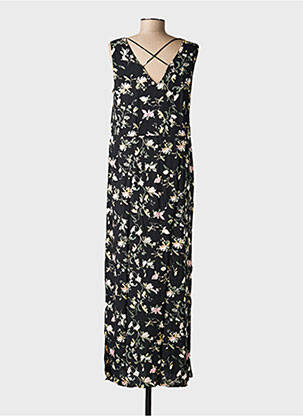 Robe longue tissage popeline fines bretelles noir VERO MODA femme