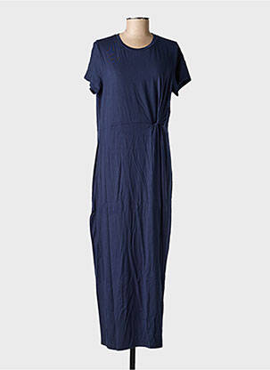 Robe longue manches longues manches longues bleu VERO MODA femme