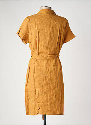 Robe courte manches courtes manches courtes jaune VERO MODA femme