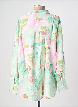 Chemisier imprimé fleurs manches longues vert VERO MODA femme