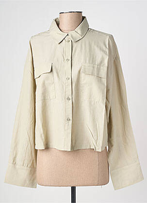 Chemisier coupe droite manches longues vert VERO MODA femme