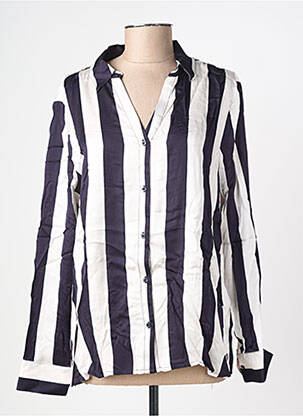 Chemisier coupe fluide manches longues bleu STREET ONE femme